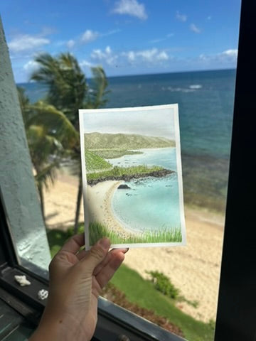 Waimea Bay Lookout Print