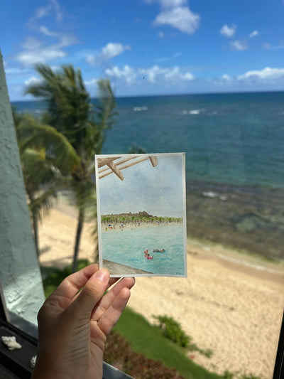 Floating in Waikiki Print